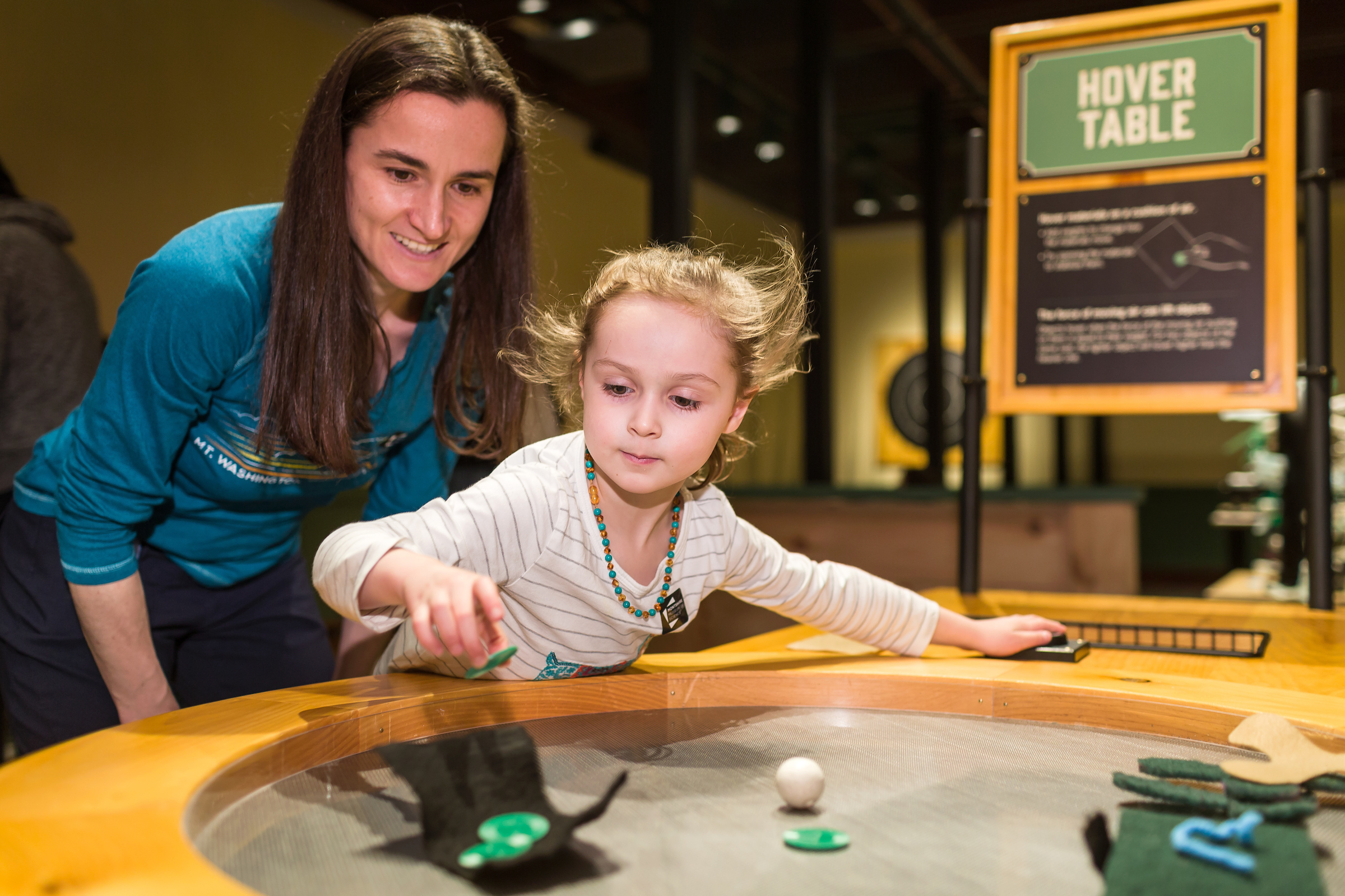 children playing with airworks exhibit